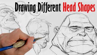 How To Draw Different Head Shapes [upl. by Adnana]