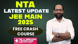 JEE MAIN 2025 REGISTRATION OPEN JOIN FOR FREE CRASH COURSE [upl. by Edwina]