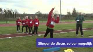 Atletiekunie slingeren discus Apupillen [upl. by Red]