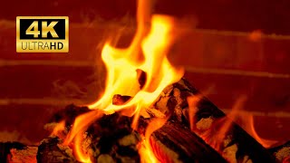 🔥 4K Fireplace Ambience 247 NO MUSIC Fireplace with Burning Logs and Crackling Fireplace [upl. by Ezequiel]