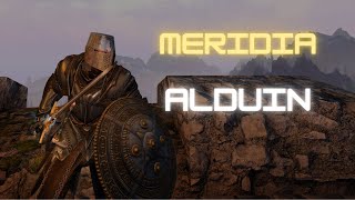 Meridias Champion  Alduin  Skyrim Requiem 3BFTweaks 433 Permadeath [upl. by Inohs]