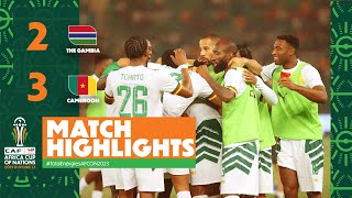 HIGHLIGHTS  The Gambia 🆚 Cameroon TotalEnergiesAFCON2023  MD3 Group C [upl. by Kerianne]