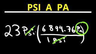 Cómo Convertir Psi a Pa Fácilmente Conversiones de Presión [upl. by Russia608]