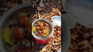 Miniature cookingWheat flour Gulaab Jamun sweets snacks outdoorcooking tasty kidsfavourite [upl. by Agemo]