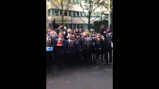 Michaela pupils wearing poppies to remember those who died for us on Remembrance Day [upl. by Rise]