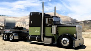 Stretched Peterbilt 379  Extreme Parking on Steep Hill  American Truck Simulator [upl. by Astera]