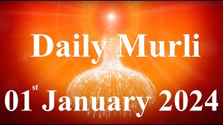 Daily Murli English 1 January 2024daily English murlimurli in EnglishEnglish murli todayMurli [upl. by Richara]