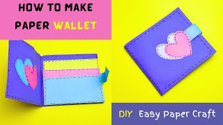 How to make paper wallet  Easy Paper Wallet Tutorial  papercraft wallet papercraft [upl. by Nnylylloh307]