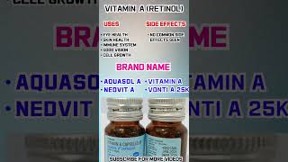 vitamin A deficiency  vitamin A uses  vitamin a  vitamin retinol [upl. by Aical]