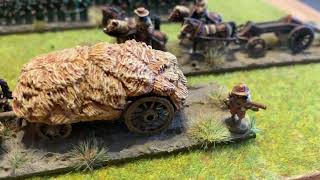 Warlord Epic Battles Napoleonic  ECW with 15mm baggage train models and a 28mm scale comparison [upl. by Notsuoh]