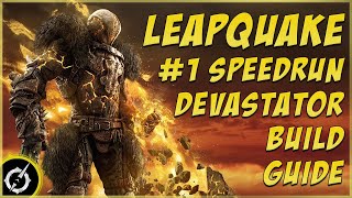 Outriders Worldslayer  1 Speedrun Devastator Build Guide  Leap Quake [upl. by Soalokcin]