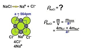 Chemistry  Liquids and Solids 38 of 59 Crystal Structure Ionic  Density [upl. by Orravan]