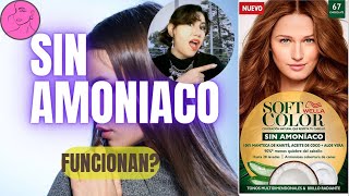 🤔 ACLARAN el cabello los tintes sin amoniaco Valen la pena En cabello virgen wella soft color [upl. by Eittel727]