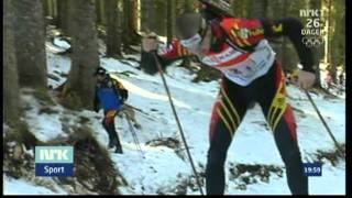 Marco Morgenstern collapses  Pokljuka relay 2001 [upl. by Naanac]