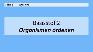 VMBO 3  Ordening  2 Organismen ordenen  8e Editie [upl. by Tita]