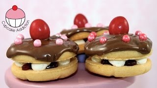 Make Mini Cake Cookies Perfect for Topping Cakes and Cupcakes  By Cupcake Addiction [upl. by Oemac]