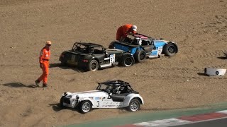 Brands Hatch  Crash and Action  Caterham Race Weekend  AugustSeptember 2024 [upl. by Ichabod]