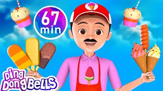 Ice Cream Wala  आइस क्रीम वाला  28 More Hindi Nursery Rhymes  Ding Dong Bells [upl. by Charlean]