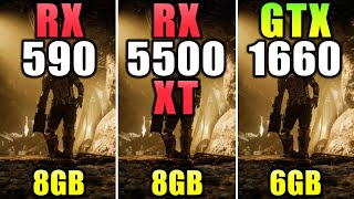 RX 590 vs RX 5500 XT vs GTX 1660  20 Games Test in 2023 [upl. by Ahsim216]