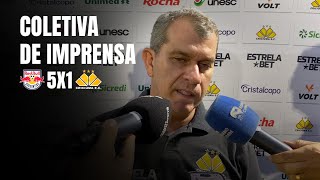 COLETIVA DE IMPRENSA COM CLAUDIO TENCATI  RB 5 X 1 CRICIÚMA [upl. by Sankey]