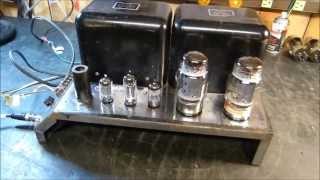 McIntosh MC75 Mono Block Vacuum Tube Amplifier Testing and Documentation [upl. by Honig]