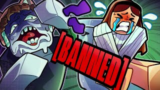 Playing BANNED Roblox Games [upl. by Ajim]