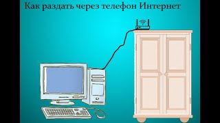 Как подключить сеть через телефон к компьютеру [upl. by Junius]