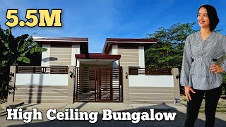 HOUSE TOUR 36 High Ceiling Bungalow House and Lot for Sale in Pampanga Philippines foryou [upl. by Nnairret435]