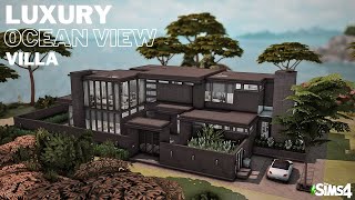 Luxury Ocean View Villa in Windenburg  NoCC  Stop Motion Build  The Sims 4 [upl. by Neelra683]