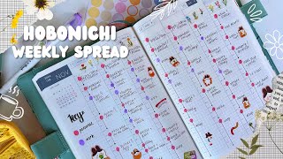 how i use my hobonichi cousin weekly sections  silent journaling and plan with me [upl. by Lura]