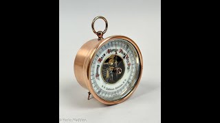 Vintage Aneroid Barometer Tune Up Cleaning and a Polish [upl. by Inalawi]