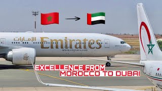 Emirates  Casablanca 🇲🇦 to Dubai 🇦🇪  Boeing 777300ER  The Flight Experience [upl. by Alvis86]