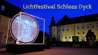 Lichtfestival Schloss Dyck 2019 in 4k [upl. by Arney289]