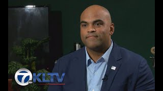 WATCH Rep Colin Allred discusses his economic immigration energy policies [upl. by Yanehc711]