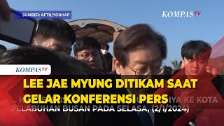 Politisi Oposisi Korea Selatan Lee Jaemyung Ditikam di Leher saat Kunjungi Busan [upl. by Suivatra610]