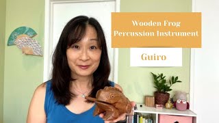 Wooden Frog Percussion Instrument Guiro [upl. by Slinkman]