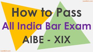 How to Pass the AIBE XIX  All India Bar Exam  AIBE 19 in 2024  Preparation amp Exam Strategy [upl. by Vivianne864]