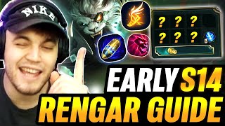 EARLY Season 14 QUICK RENGAR ITEMS amp BUILD GUIDE PusiPuu [upl. by Osmund]