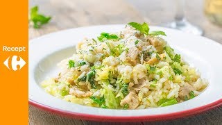 Risotto met plantaardige kip en groene kool [upl. by Darooge]