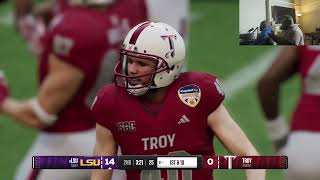 EA College Football 25  CFT 25  LSU vs Troy [upl. by Nairad]