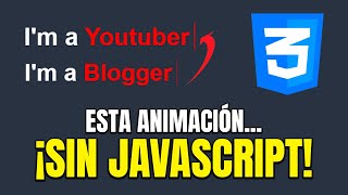 Efecto de texto de escritura automática con SÓLO HTML y CSS  Súper Fácil 🔥  Con códigos fuente [upl. by Dre990]