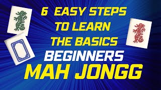 Beginners 6 simples steps How to play MAH JONGG American mahjong NMJL familyfun [upl. by Sparke]