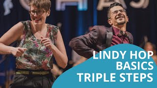 Learn Swing Dance Lindy Hop for Beginners Triple Step Rhythm Class 1 of 6 [upl. by Dragelin69]