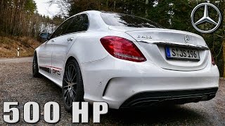 Mercedes C400 by GAD EXHAUST Sound LOUD Startup amp REVS by AutoTopNL [upl. by Fawne425]