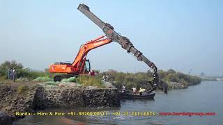 Excavator with Telescopic Arm attachment [upl. by Koss]