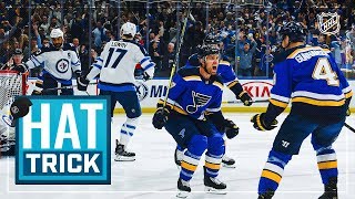 Jaden Schwartz strikes thrice for first playoff hat trick [upl. by Norina501]