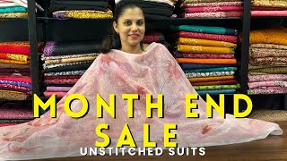 Month End Sale Unstitched Suits [upl. by Shear]