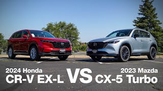 2023 Mazda CX5 vs 2024 Honda CRV  Comparison and Review [upl. by Higgins]