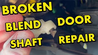 Blend Door Actuator Broken Shaft Fix [upl. by Lama]