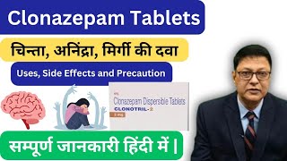 Clonazepam Tablets IP 05 mg Uses in Hindi [upl. by Hamitaf]